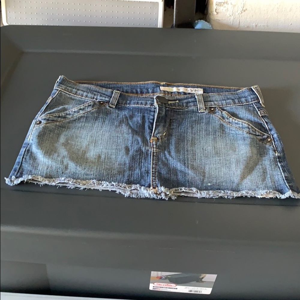 DKNY Jeans Blue Denim Mini Skirt Size 7